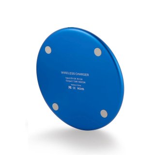 Induktive Ladestation Qi Fast Wireless Charger 10W Anti-Slip Universal Ladegerät Wireless Blau