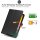 2in1 Schutzset Hülle für Galaxy Tab S5e 10.5 Zoll SM-T720 SM-T725 Standfunktion Rutschfest + Schutzglas Schwarz