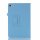 2in1 Set Case für Galaxy Tab S5e 10.5 Zoll SM-T720 SM-T725 Aufstellfunktion Knickbar + Display Glas Hellblau