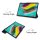 2in1 Tabletschutz Cover für Galaxy Tab S5e 10.5 Zoll SM-T720 SM-T725 Tabletcase mit Auto Schlafmodus + Glas Blau
