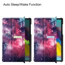 2in1 Schutzset Hülle für Samsung Galaxy Tab S5e 10.5 Zoll SM-T720 SM-T725 Smartcase mit Auto Sleep/Wake Funktion + Schutzglas