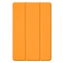 2in1 Schutzset Smartcover für Galaxy Tab S5e 10.5 Zoll SM-T720 SM-T725 Bookcover mit Energiesparfunktion + Schutzglasfolie Orange