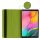 2in1 Schutzset Smartcover für Samsung Galaxy Tab S5e 10.5 Zoll SM-T720 SM-T725 Bookcover 360 Grad verstellbar + Glas Grün