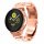 Armband aus Metall für Samsung Galaxy Watch/Active 2 / Gear Sport S2 Classic (20 mm) Smartwatch Uhrenarmband Ersatzarmband (Bronze/Rose Gold)