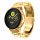 Armband aus Metall für Samsung Galaxy Watch/Active 2 / Gear Sport S2 Classic (20 mm) Smartwatch Uhrenarmband Ersatzarmband (Gold)