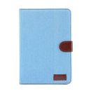 Schutzhülle für Apple iPad Mini 4 und iPad Mini 5 mit 7.9 Zoll Denim Skin Smart Case Book Cover Hülle Etui Tasche