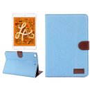 Schutzhülle für Apple iPad Mini 4 und iPad Mini 5 mit 7.9 Zoll Denim Skin Smart Case Book Cover Hülle Etui Tasche