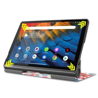 Tablet Hülle für Lenovo Yoga Smart Tab YT-X705F 10.1 Zoll Slim Case Etui mit Standfunktion und Auto Sleep/Wake Funktion