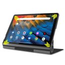 Schutzhülle für Lenovo Yoga Smart Tab YT-X705F 10.1 Zoll Slim Case Etui mit Standfunktion und Auto Sleep/Wake Funktion Schwarz