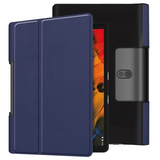 Tablet Hülle für Lenovo Yoga Smart Tab YT-X705F 10.1 Zoll Slim Case Etui mit Standfunktion und Auto Sleep/Wake Funktion Blau