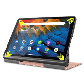 Cover für Lenovo Yoga Smart Tab YT-X705F 10.1 Zoll Tablethülle Schlank mit Standfunktion und Auto Sleep/Wake Funktion Bronze