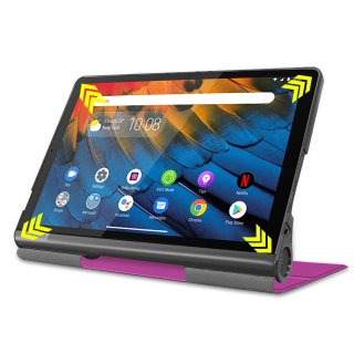 H&uuml;lle f&uuml;r Lenovo Yoga Smart Tab YT-X705F 10.1 Zoll Smart Cover Etui mit Standfunktion und Auto Sleep/Wake Funktion Lila