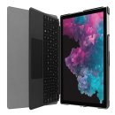 Hülle für Microsoft Surface Pro 4 5 6 7 mit 12.3 Zoll Smart Cover Etui mit Standfunktion und Auto Sleep/Wake Funktion Schwarz