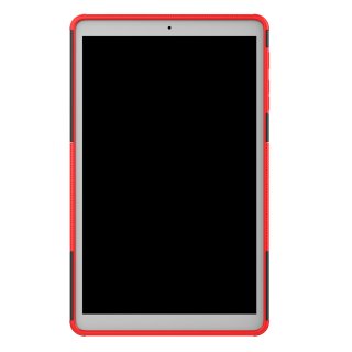 Case für Samsung Galaxy Tab A 10.1 Zoll T510 T515 Hülle Stoßfest Schutz + Standfuß Rot