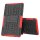Case für Samsung Galaxy Tab A 10.1 Zoll T510 T515 Hülle Stoßfest Schutz + Standfuß Rot