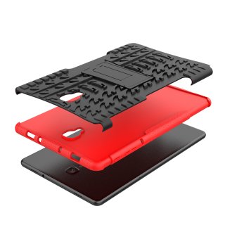 Case für Samsung Galaxy Tab A 10.5 Zoll T590 T595 Hülle Stoßfest Schutz + Standfuß Rot