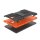 Cover für Samsung Galaxy Tab A 10.5 T590 T595 Outdoor Case Hülle Stand Tasche Orange