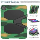 Schutzhülle für Apple iPad Pro 12.9 2020 12,9 Zoll Hard Case mit Displayfolie + Standfunktion Camouflage