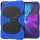 Case für Apple iPad Pro 12.9 202020/2021 20 12,9 Zoll Hülle Stoßfest mit Display Schutz + Standfuß Blau