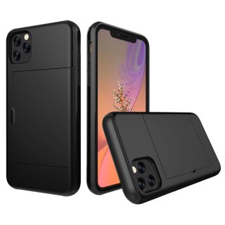 Schutzhülle für Apple iPhone 11 Pro 2019 5.8 Zoll Ultra Slim Case Tasche Kreditkarten Bumper Schwarz
