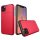 Schutzhülle für Apple iPhone 11 Pro 2019 5.8 Zoll Ultra Slim Case Tasche mit Kartenslot Rot