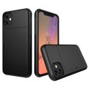 Schutzhülle für Apple iPhone 11 2019 6.1 Zoll Ultra Slim Case Tasche Kreditkarten Bumper Schwarz