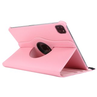 Case für Apple iPad Pro 2020 12.9 Zoll Schutzhülle Smart Cover Hülle 360° Drehbar in Farbe Hellrosa