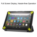 Hülle für Amazon Fire HD8/Plus 2020/2022 (10/12.Gen) 8.0 Zoll Smart Cover Etui mit Standfunktion und Auto Sleep/Wake Funktion Schwarz