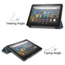 Tablet Hülle für Amazon Fire HD8/Plus 2020/2022 (10/12.Gen) 8.0 Zoll Slim Case Etui mit Standfunktion und Auto Sleep/Wake Funktion Dunkelgrün