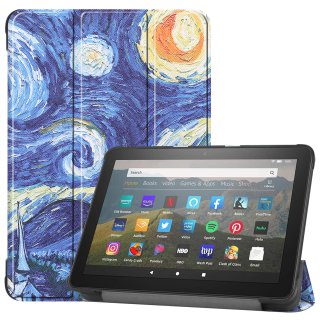 Schutzhülle für Amazon Fire HD8/Plus 2020/2022 (10/12.Gen) 8.0 Zoll Slim Case Etui mit Standfunktion und Auto Sleep/Wake Funktion