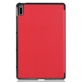 Cover für Huawei MatePad BAH3-AL00 BAH3-W09 10.4 Zoll Tablethülle Schlank mit Standfunktion und Auto Sleep/Wake Funktion Rot