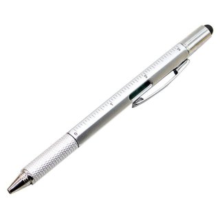 6 in 1 Stift Kugelschreiber Tool-Pen Wasserwaage Touch Pen Schraubendreher Lineal