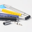 6 in 1 Stift Kugelschreiber Tool-Pen Wasserwaage Touch Pen Schraubendreher Lineal