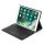 2in1 Keyboard Cover für Apple iPad 10.2 2019/2020/2021 7 Generation Case Tastatur Schutz Hülle Blau