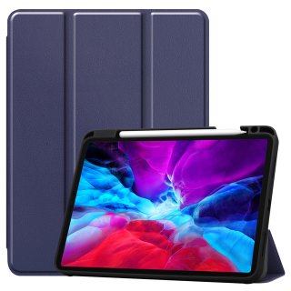 Etui für Apple iPad Pro 12.9 Zoll 2020 Case Schutz Hülle mit Standfunktion Tasche Blau