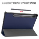 Schutzhülle für Samsung Galaxy Tab S7 SM-T870/T875/X700 Slim Case Etui mit Standfunktion und Auto Sleep/Wake Funktion Blau