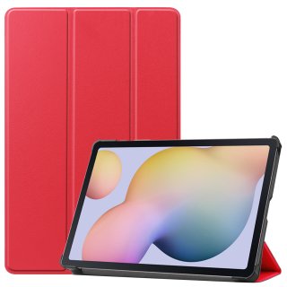 Cover für Samsung Galaxy Tab S7 SM-T870/T875/X700 Tablethülle Schlank mit Standfunktion und Auto Sleep/Wake Funktion Rot