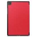 Cover für Samsung Galaxy Tab A7 SM-T500 T505 Tablethülle Schlank mit Standfunktion und Auto Sleep/Wake Funktion Rot