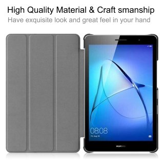 Hülle für Huawei MatePad T8 8.0 Zoll  Smart Cover Etui mit Standfunktion und Auto Sleep/Wake Funktion Schwarz