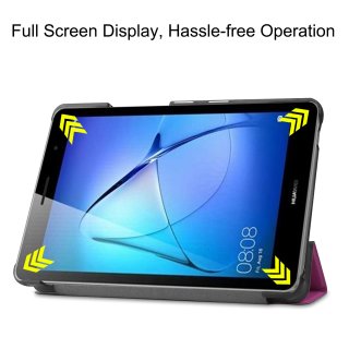 Tablet Hülle für Huawei MatePad T8 8.0 Zoll  Slim Case Etui mit Standfunktion und Auto Sleep/Wake Funktion Lila