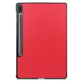 Cover für Samsung Galaxy S7 Plus Tab S T970 T975 X800 12.4 Zoll  Tablethülle Schlank mit Standfunktion und Auto Sleep/Wake Funktion Rot