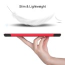 Cover für Samsung Galaxy S7 Plus Tab S T970 T975 X800 12.4 Zoll Tablethülle Schlank mit Standfunktion und Auto Sleep/Wake Funktion Rot