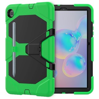 3in1 Case für Samsung Galaxy Tab S6 Lite SM-P610 SM-P615 10.4 Hülle Stoßfest Schutz + Standfuß Grün