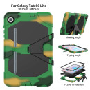 3in1 Cover für Samsung Galaxy Tab S6 Lite SM-P610 SM-P615 10.4 Extrem Schutz + Stativ Camouflage