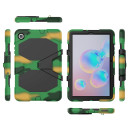 3in1 Cover für Samsung Galaxy Tab S6 Lite SM-P610 SM-P615 10.4 Extrem Schutz + Stativ Camouflage