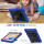 4in1 Schutzhülle für Samsung Galaxy Tab S6 Lite SM-P610 SM-P615 10.4 Hard Case + Standfunktion+Tragegurt Blau