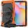 4in1 Tasche für Samsung Galaxy Tab S6 Lite SM-P610 SM-P615 10.4 Schutzhülle + Gestell Orange