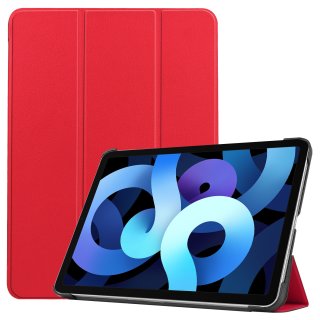 Cover für Apple Ipad Air 4 2020/2022 4. Generation 10.9 Zoll  Tablethülle Schlank mit Standfunktion und Auto Sleep/Wake Funktion Rot