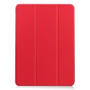 Cover für Apple Ipad Air 4 2020/2022 4. Generation 10.9 Zoll Tablethülle Schlank mit Standfunktion und Auto Sleep/Wake Funktion Rot