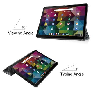 Hülle für Lenovo IdeaPad Duet Chromebook 10.1 Zoll Smart Cover Etui mit Standfunktion und Auto Sleep/Wake Funktion